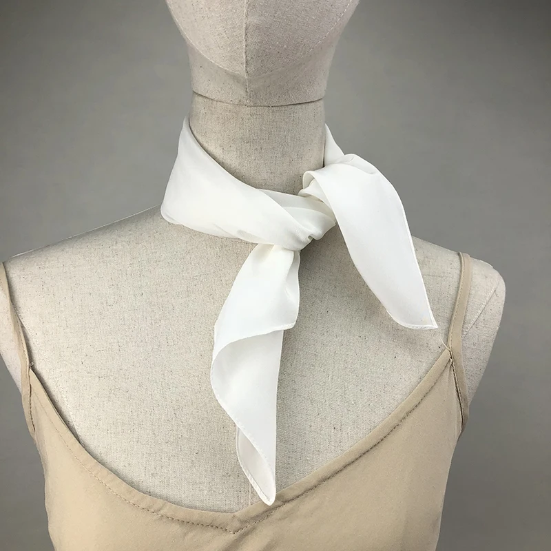 Silk Neck Scarf - 새로운 여성 실크 스카프 스퀘어 넥