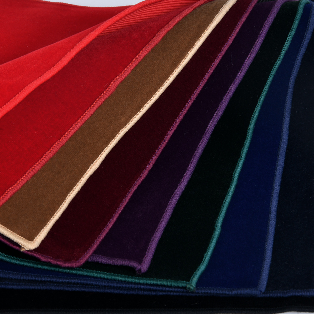 Pocket Square Set - 23cm 남성용 벨벳 포켓 스퀘어 솔리드