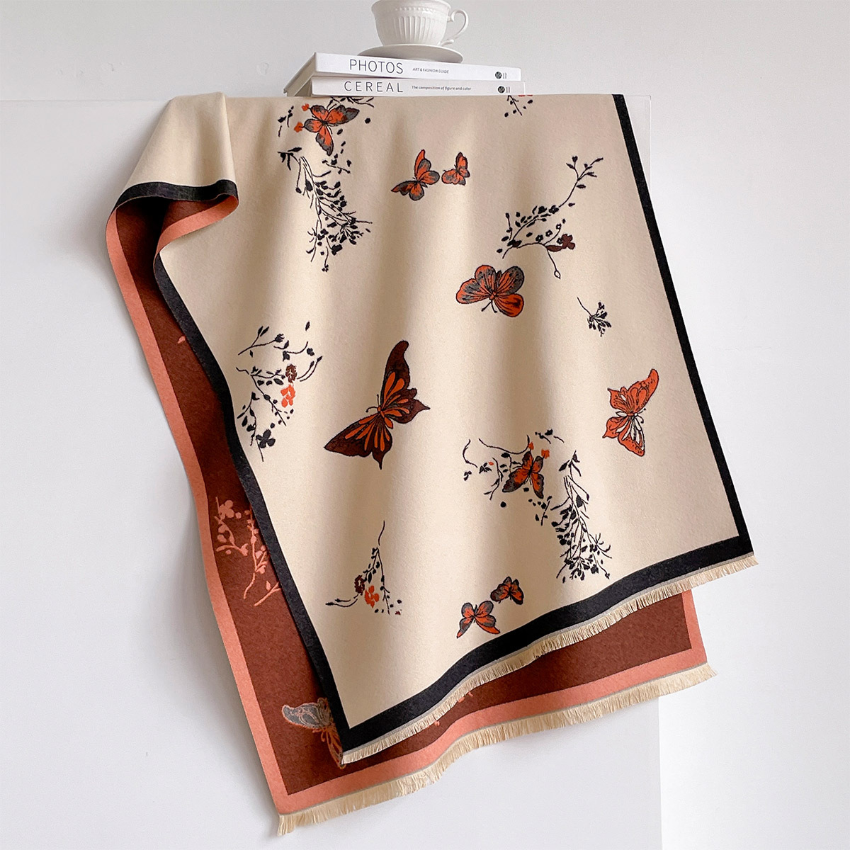 여성용 인조 캐시미어 스카프 프린지 장식 두꺼운 따뜻한 - Woven Scarf Blanket 리뷰 및 가격