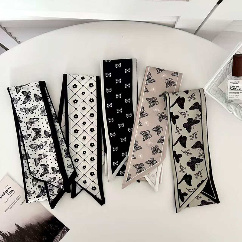 명품 브랜드 모델 가방 핸드백 핸들 리본 스카프 작은  - Silk Neck Scarf 리뷰 및 가격