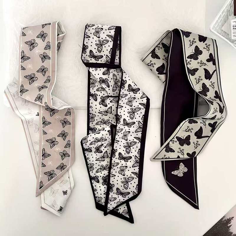 명품 브랜드 모델 가방 핸드백 핸들 리본 스카프 작은  - Silk Neck Scarf 리뷰 및 가격