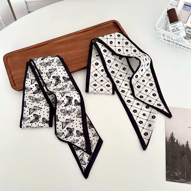 명품 브랜드 모델 가방 핸드백 핸들 리본 스카프 작은  - Silk Neck Scarf 리뷰 및 가격