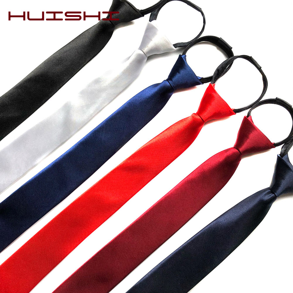 HUISHI Pre-tied 지퍼 타이 넥 남성 스키니 - Skinny Tie Men 리뷰 및 가격