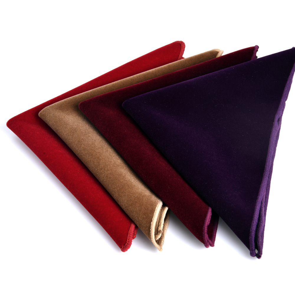 23cm 남성용 벨벳 포켓 스퀘어 솔리드 컬러 네이비  - Pocket Square Set 리뷰 및 가격