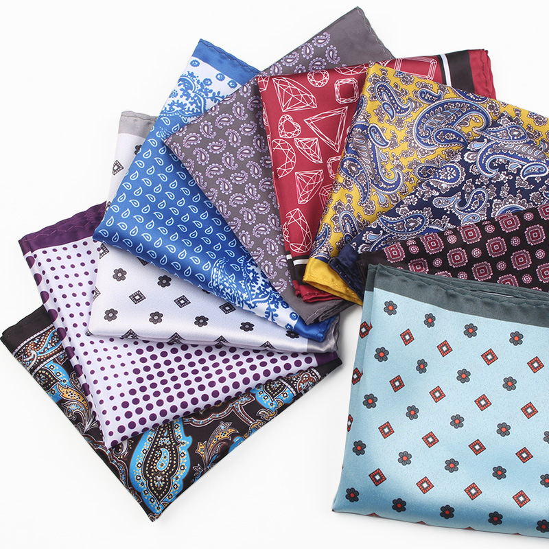 페이즐리 인공 실크 스카프 남성용 손수건, 웨딩 플라워 - Pocket Square Set 리뷰 및 가격