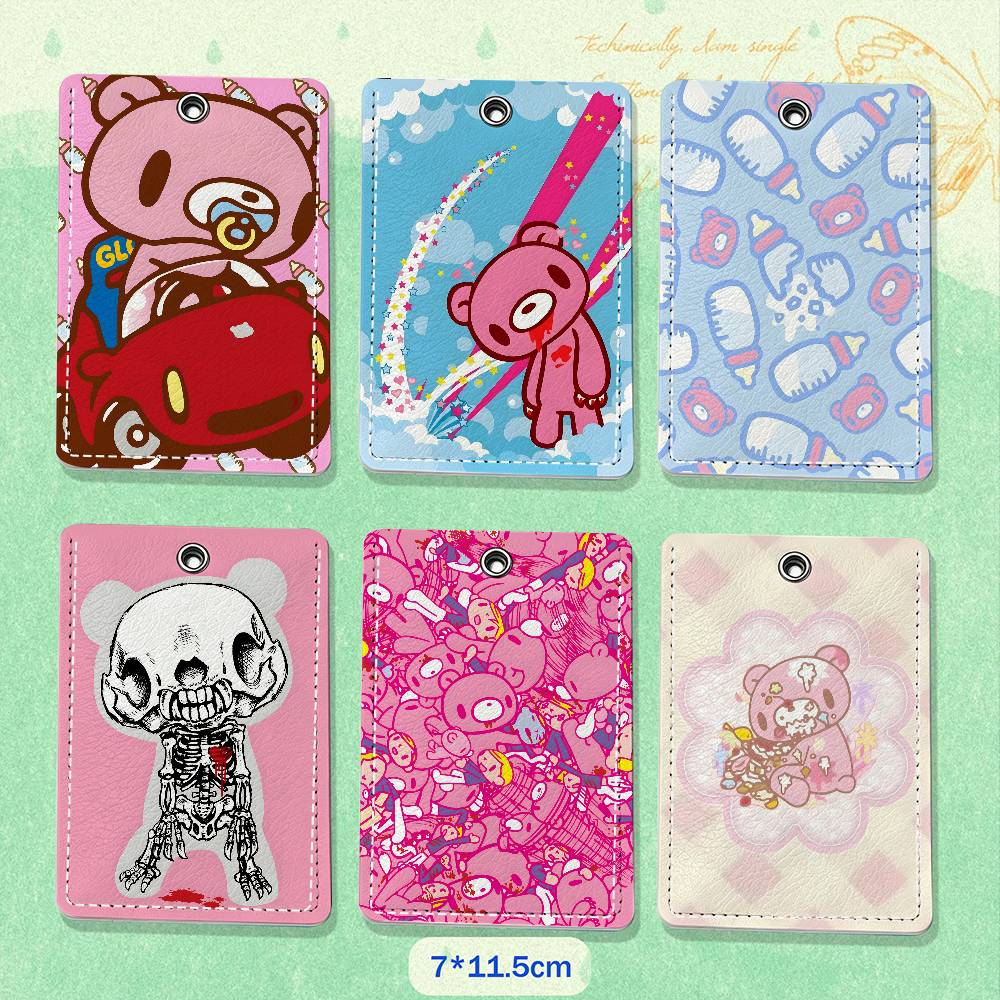 만화 캐릭터 ‘G-Gloomy Bear’가 그려진 가죽 - Lanyard Badge Holder 리뷰 및 가격